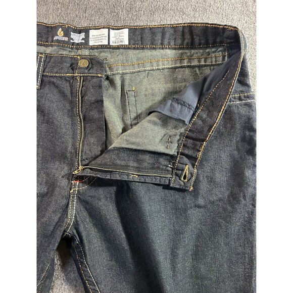NEW Lapco Men’s Sz 44x30 FR Flame Resistant Modern Workwear Blue Jeans Dark Wash - Picture 8 of 11